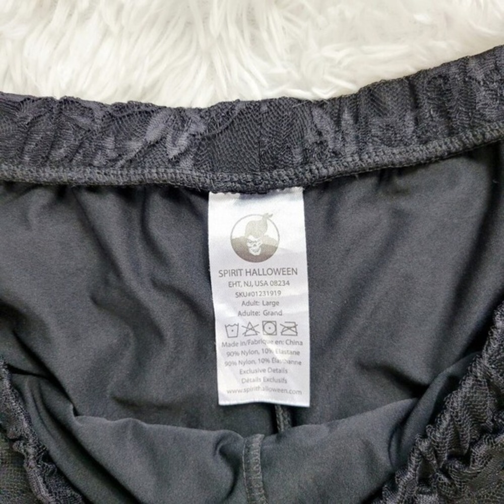 Spirit Halloween Black Lace Pajama Sleep Shorts Adult‎ Large - Picture 5 of 6